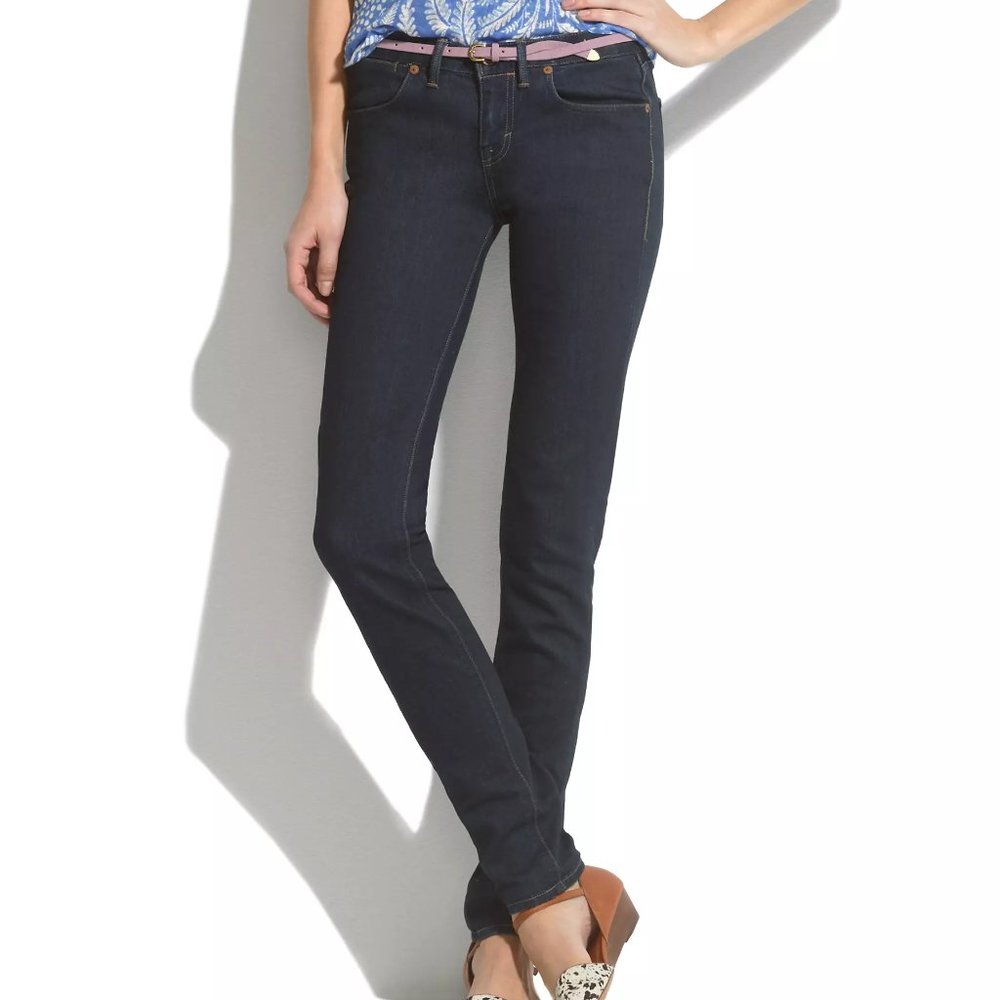Madewell Skinny Skinny dark wash jeans EUC 25 x 32